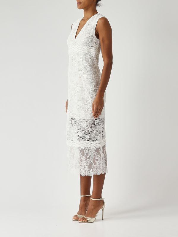 3. Vestido de mujer Audrey de encaje Blanco Pinko 106660a381