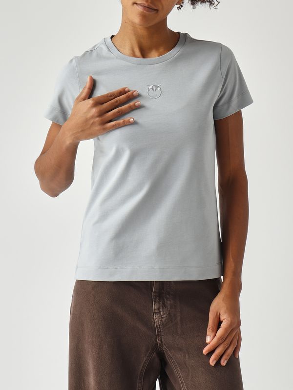 5. Camiseta de algodón para mujer Azul Pinko 100355a339