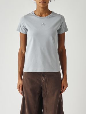 1. Camiseta de algodón para mujer Azul