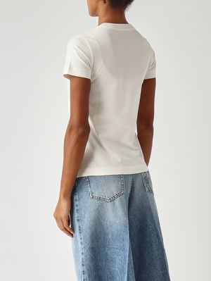 4. Camiseta de algodón para mujer Blanco