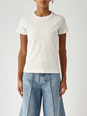 1. Camiseta de algodón para mujer Blanco