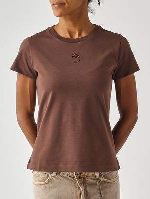 5. Camiseta de algodón para mujer Marrón