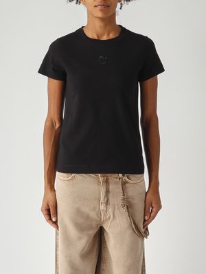 1. Camiseta de algodón para mujer Negro