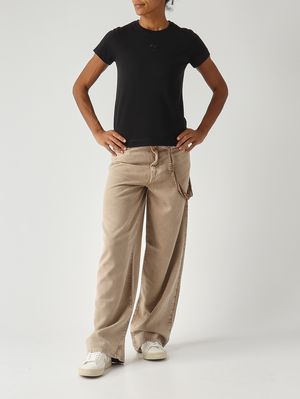 2. Camiseta de algodón para mujer Negro