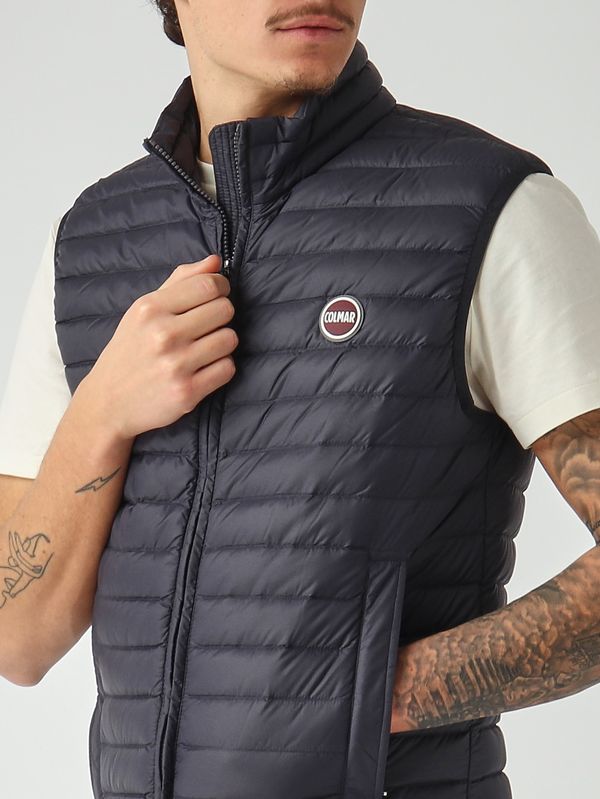5. Chaleco para hombre Repunk en tejido elástico reciclado Azul marino Colmar 12488vx