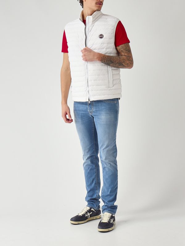 2. Gilet uomo Repunk in tessuto stretch riciclato Bianco Colmar 12488vx