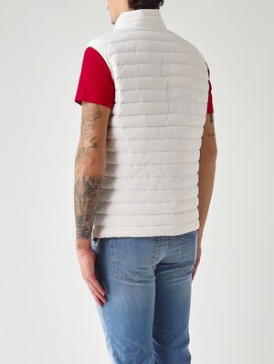 4. Gilet uomo Repunk in tessuto stretch riciclato Bianco