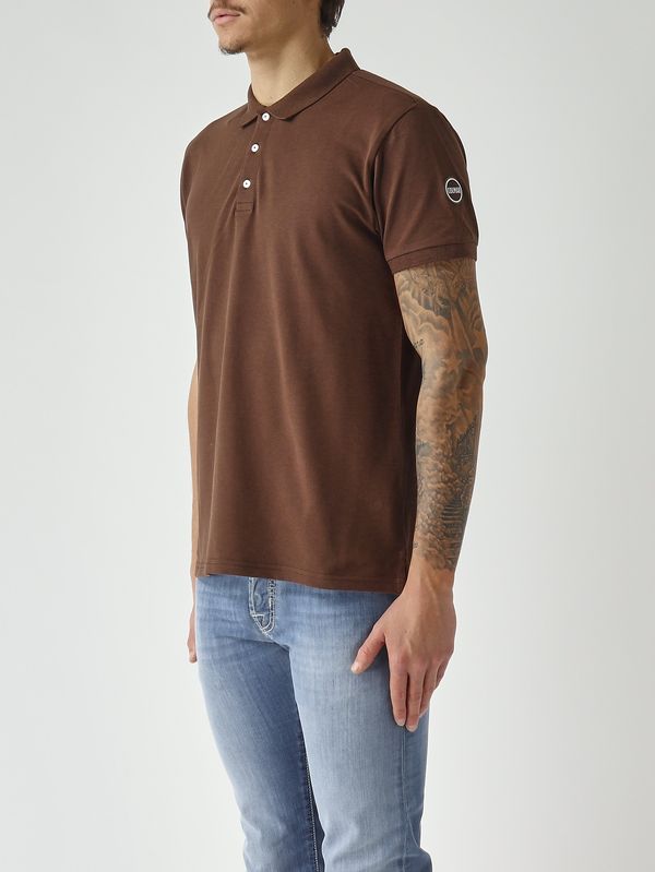 2. Polo de hombre de algodón piqué elástico Marrón oscuro Colmar 76464sh