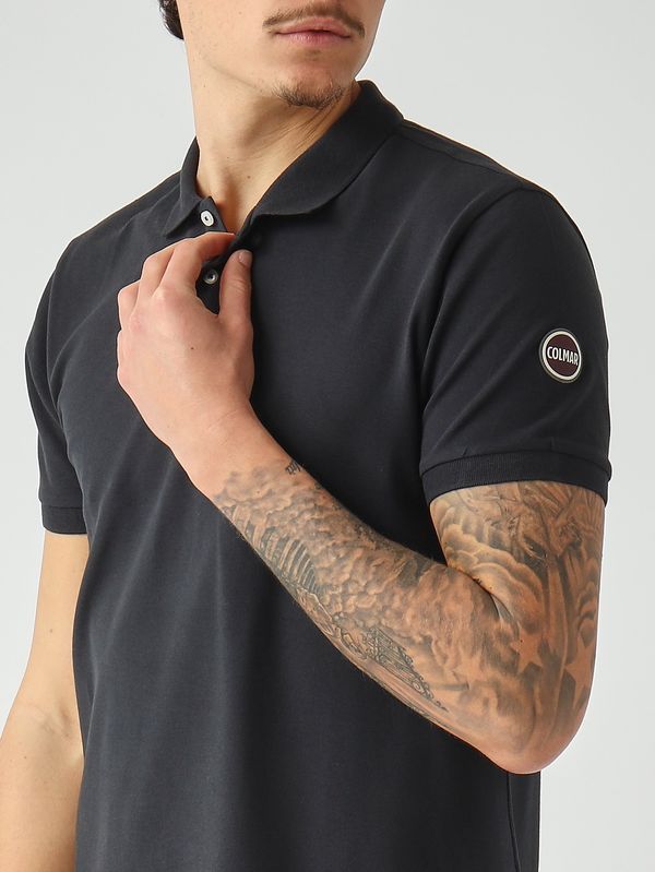 4. Polo de hombre de algodón piqué elástico azul marino Colmar 76464sh