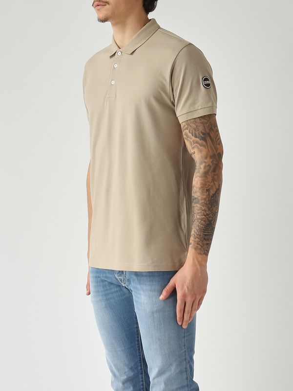 2. Polo de hombre de algodón piqué elástico Crema Colmar 76464sh