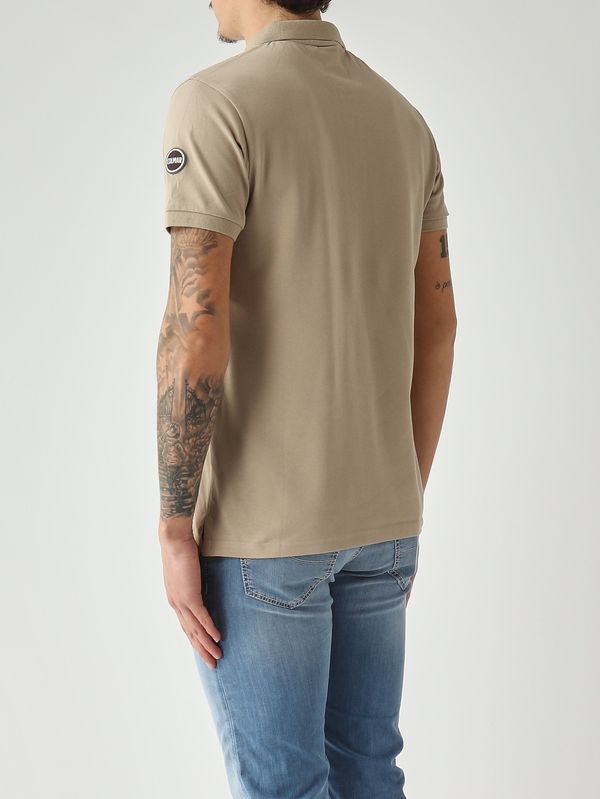 3. Polo de hombre de algodón piqué elástico Crema Colmar 76464sh