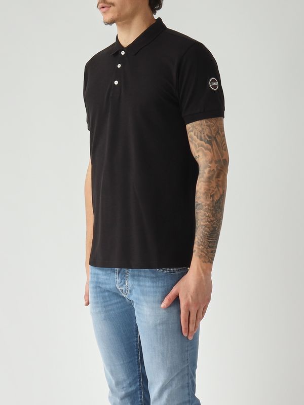 2. Herren-Poloshirt aus Stretch-Baumwollpiqué Schwarz Colmar 76464sh