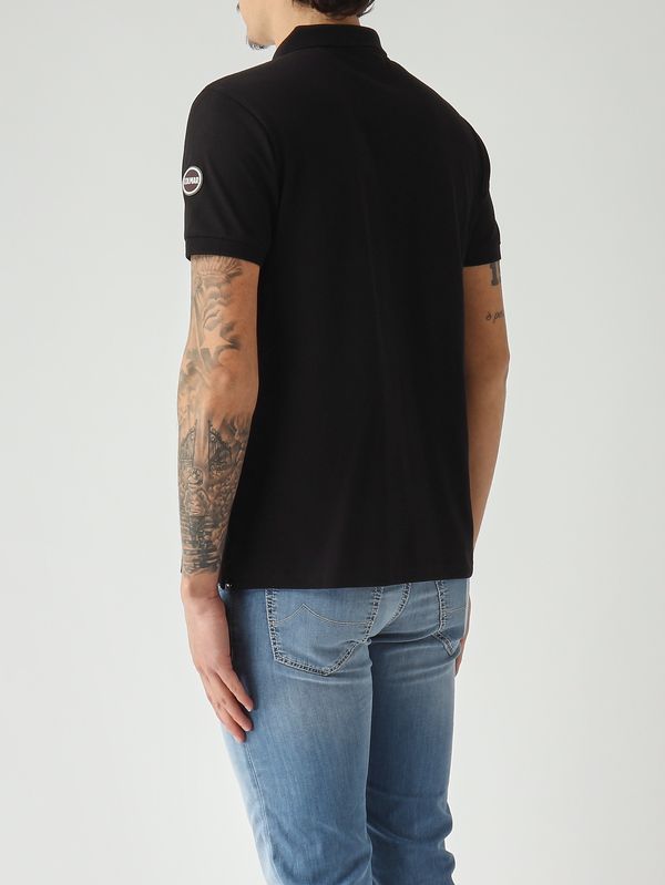 3. Herren-Poloshirt aus Stretch-Baumwollpiqué Schwarz Colmar 76464sh