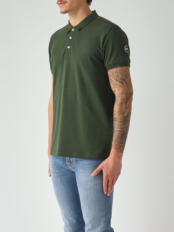 2. Herren-Poloshirt aus Stretch-Baumwollpiqué Waldgrün Colmar 76464sh