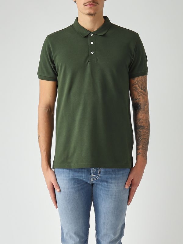 1. Herren-Poloshirt aus Stretch-Baumwollpiqué Waldgrün Colmar 76464sh