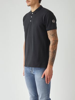 2. Polo de hombre de algodón piqué elástico azul marino