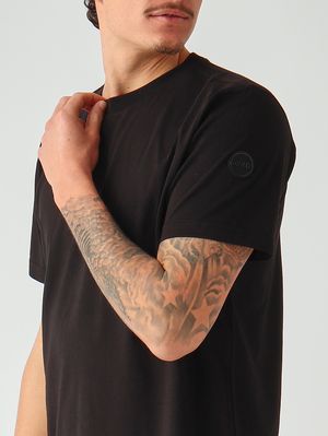 4. T-shirt uomo in cotone Nero