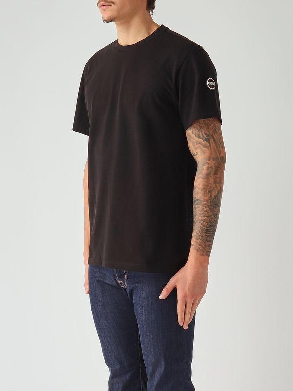 2. Men's piqué cotton T-shirt Black Colmar 75207xh