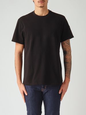 1. Men's piqué cotton T-shirt Black