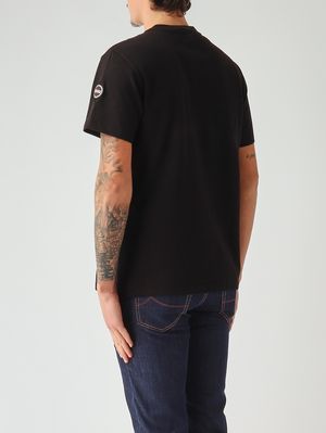 3. Men's piqué cotton T-shirt Black