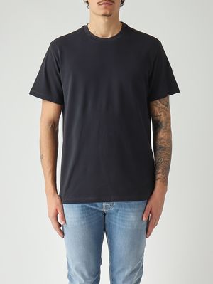 1. Herren-T-Shirt aus Baumwollpiqué Marineblau