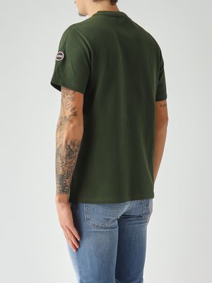 3. T-shirt uomo in cotone piquè Verde Bosco