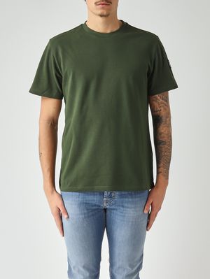 1. T-shirt uomo in cotone piquè Verde Bosco