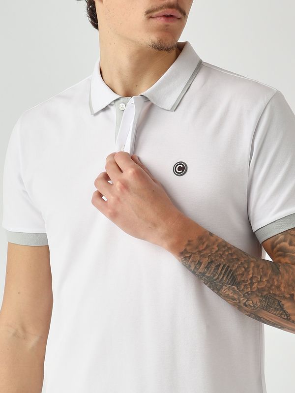 4. Herren-Poloshirt aus Stretch-Baumwollpiqué Weiß Colmar 76874sh