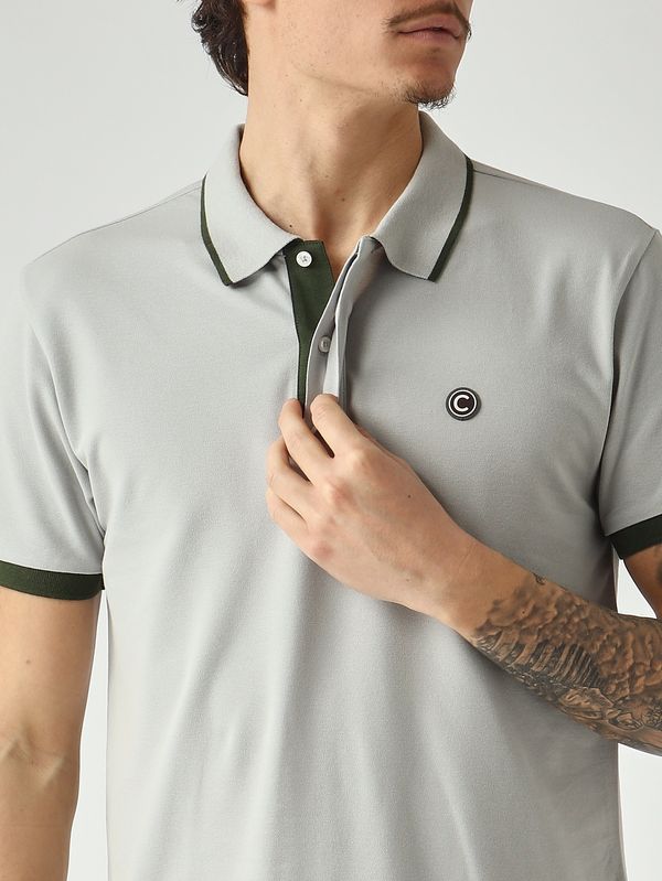 4. Herren-Poloshirt aus Stretch-Baumwollpiqué Aluminium Colmar 76874sh