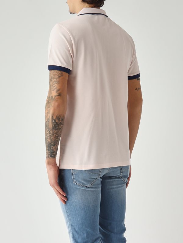 3. Men's stretch cotton piqué polo Light Pink Colmar 76874sh