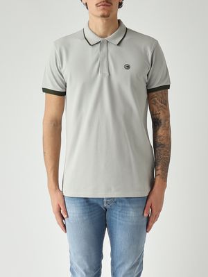 1. Men's stretch cotton piqué polo Aluminum