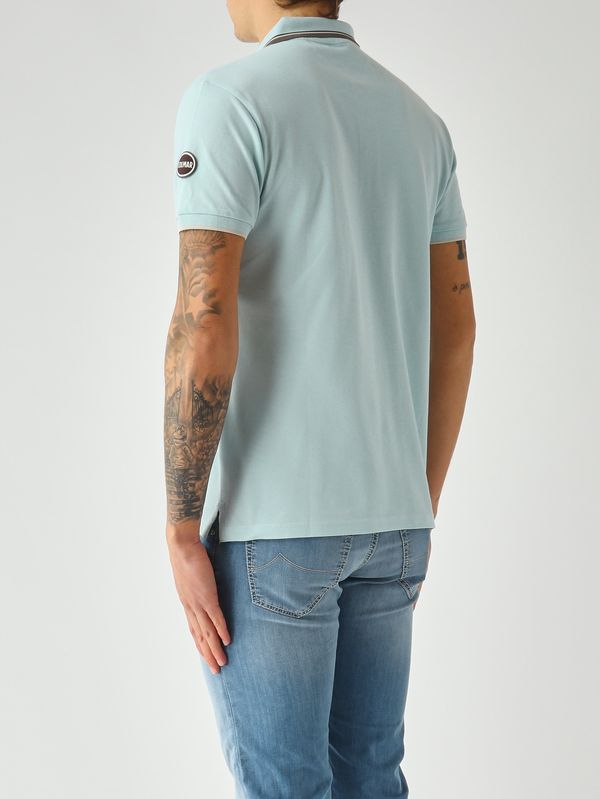 3. Herren-Poloshirt aus Stretch-Baumwollpiqué Azurblau Colmar 7659n4sh