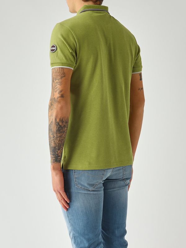 3. Herren-Poloshirt aus Stretch-Baumwollpiqué Pistazie Colmar 7659n4sh