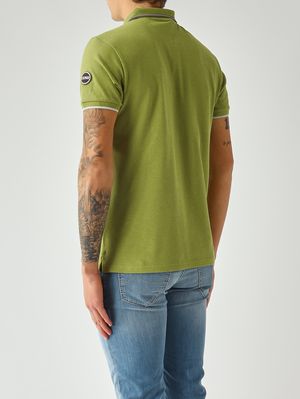 3. Herren-Poloshirt aus Stretch-Baumwollpiqué Pistazie
