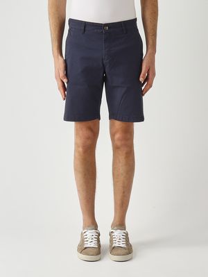 1. Bermudas de hombre de algodón elástico Azul marino