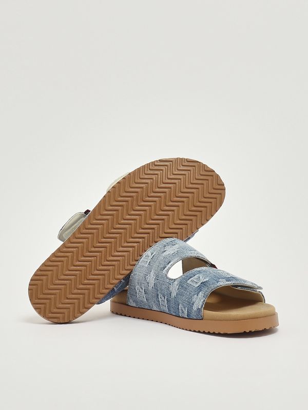 4. Sandale en denim de coton pour homme Denim clair Dsquared2 fsm008710108752