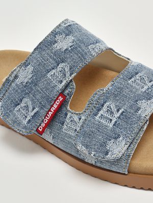 5. Sandale en denim de coton pour homme Denim clair