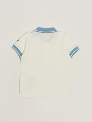 2. Boys' stretch cotton polo shirt White