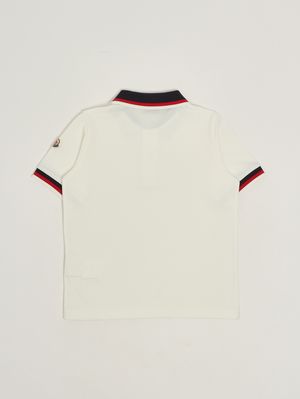 2. Boys' cotton polo shirt White