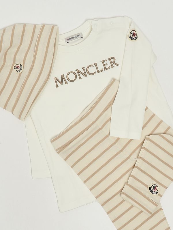 3. Ensemble en coton pour bébé fille Crème Moncler l19518p0000189ba2