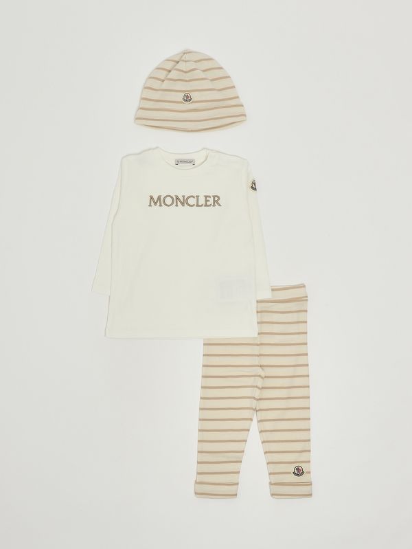 1. Ensemble en coton pour bébé fille Crème Moncler l19518p0000189ba2