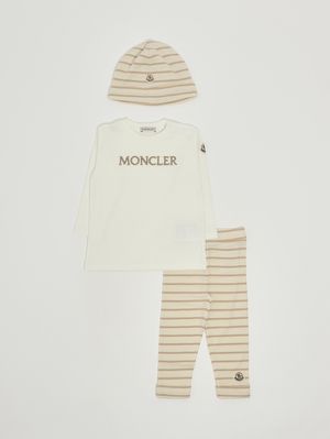 1. Ensemble en coton pour bébé fille Crème