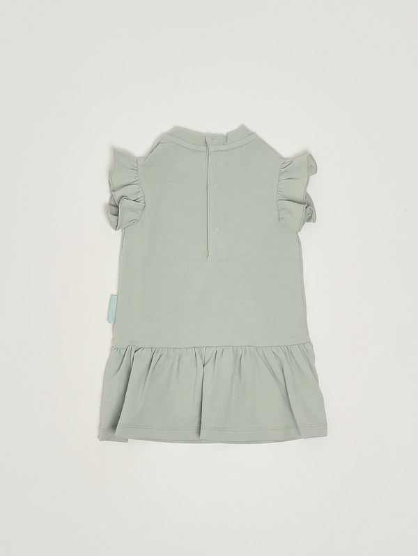 2. Newborn girl dress in stretch cotton Sage Moncler l19518i0000289aum