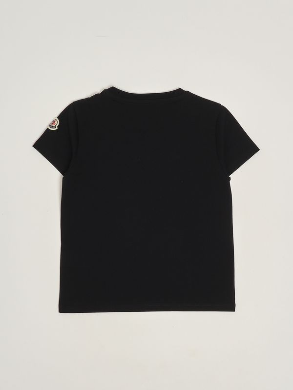 2. Baumwoll-T-Shirt für Mädchen Schwarz Moncler l19548c0000989at9