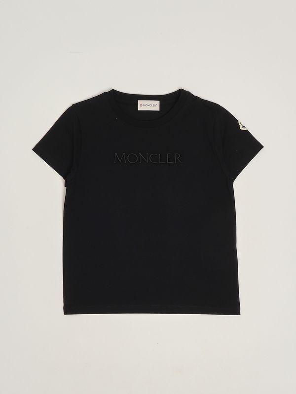 1. Baumwoll-T-Shirt für Mädchen Schwarz Moncler l19548c0000989at9