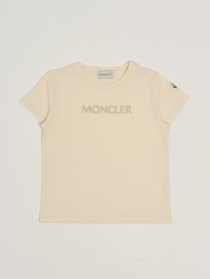 1. Baumwoll-T-Shirt für Mädchen Creme