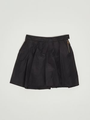 1. Mädchen-Shorts aus Taft Blau