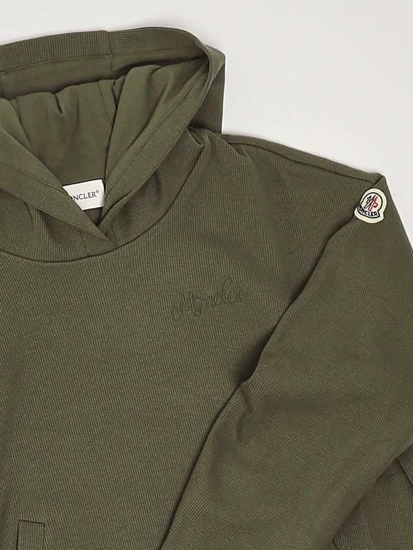 3. Sudadera de algodón para niña Verde Moncler l19548g0000689ahp