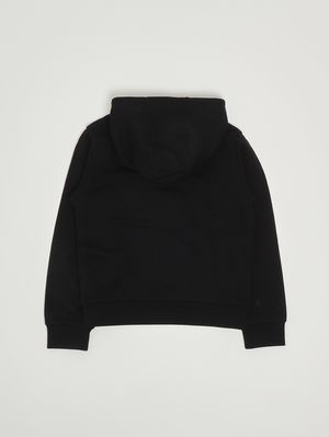 2. Mädchen-Sweatshirt aus Baumwolle Schwarz