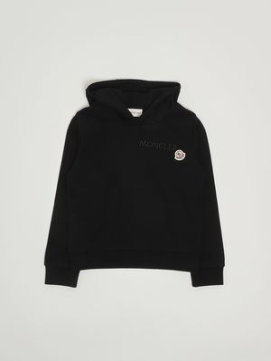 1. Mädchen-Sweatshirt aus Baumwolle Schwarz